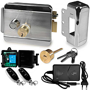 Комплект электромеханический замок PS-Link KIT-EML-SS-RP с радиореле и блоком питания