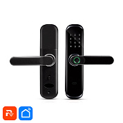 Дверной замок WIFI Ps-Link HR01 с датчиком отпечатка пальца Чёрный