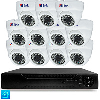 Комплект видеонаблюдения AHD 8Мп Ps-Link KIT-A811HD 11 камер для помещения, ночная съемка, датчик движения