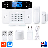 Охранная сигнализация WIFI/GSM Ps-Link PS-PG500-4GEU 200 беспроводных зон, 8 проводных зон, оповещение в LTE GSM сети