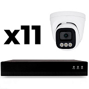 Комплект IP-видеонаблюдения Ps-Link KIT-A411IP-POE 4 Мп, 11 купольных IP-камер, NVR, 16 PoE портов