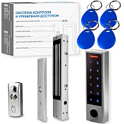 Комплект СКУД Undino KIT-ACP502EM-350 эл. магнитный замок 350кг, RFID, WIFI, отпечаток