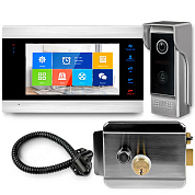 Комплект видеодомофона Ps-Link KIT-DB09-SS / WIFI с электромеханическим замком