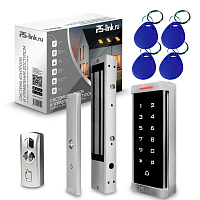 Система СКУД PS-Link KIT-T6MF-350 / эл. магнитный замок 350кг / кодовая панель / RFID Mifare
