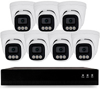 Комплект IP-видеонаблюдения Ps-Link KIT-A407IP-POE 4 Мп, 7 купольных IP-камер, NVR, 8 PoE портов