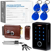 Комплект СКУД Undino KIT-ACP303EM-B эл. механический замок, RFID, WIFI, отпечаток