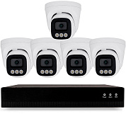 Комплект IP-видеонаблюдения Ps-Link KIT-A405IP-POE 4 Мп, 5 купольных IP-камер, NVR, 8 PoE портов