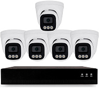 Комплект IP-видеонаблюдения Ps-Link KIT-A405IP-POE 4 Мп, 5 купольных IP-камер, NVR, 8 PoE портов