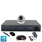 Комплект видеонаблюдения AHD 5Мп Ps-Link KIT-A501HDV 1 камера, антивандальный