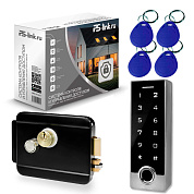 Система СКУД Ps-Link KIT-TF2EM-WP-W-B / отпечаток пальца / эл. механический замок / кодовая панель / RFID / WIFI