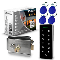 Комплект СКУД Ps-Link KIT-T1202EM-WP-W-SL / эл. механический замок / кодовая панель / RFID / WIFI
