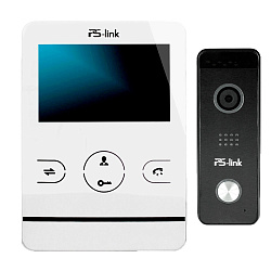 Комплект видеодомофона Ps-Link KIT-402DPW-207CR-B