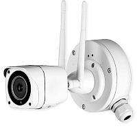 Монтажная коробка Ps-Link BR-E02 для камеры видеонаблюдения, алюминиевая, с гермовводом и крепежом